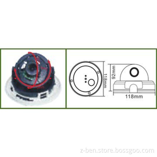 Vandal-proof IR Dome Camera with 1/3-inch Color Sony Super HAD Image Sensor and 700TVL Resolution